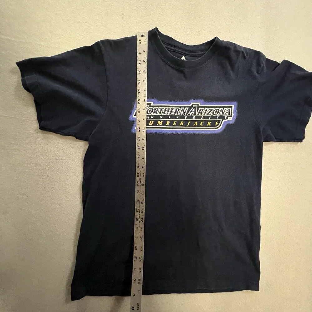 Northern Arizona Lumberjacks Adidas T-Shirt Men's Size Large Blue Tee NCAA